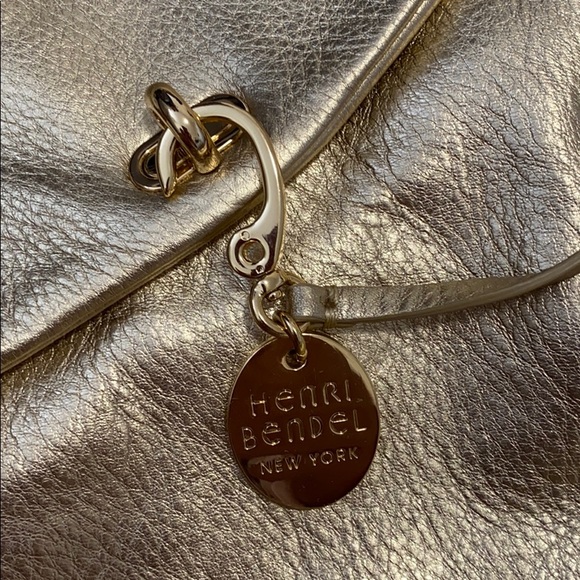 Henri Bendel Metallic Gold Crossbody Bag - Picture 4 of 7